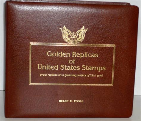 Golden Replicas of United States Stamps, 22k gold Postal Com Society, Many Years. . Postal commemorative society golden replicas of united states stamps